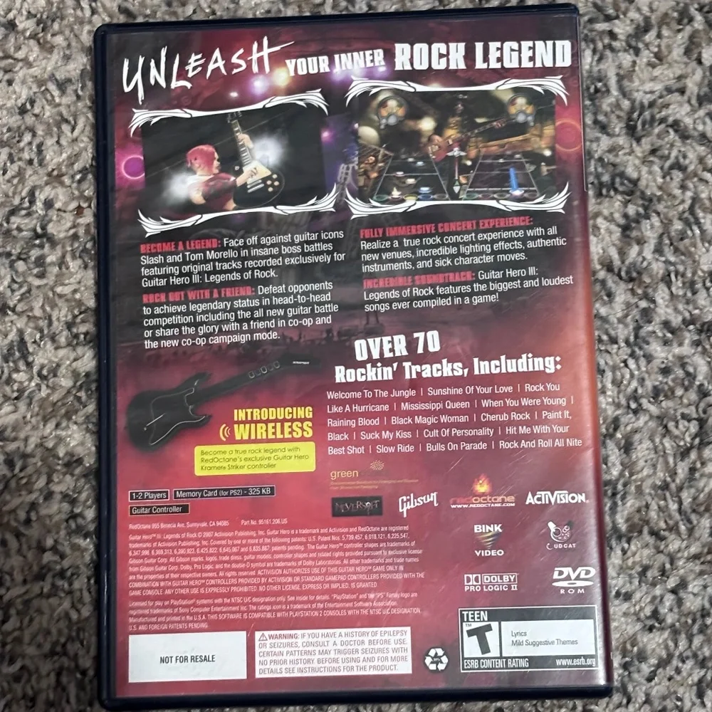 PlayStation 2 guitar hero